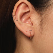 Picture of 11mm 14k gold hoop earrings 14k solid