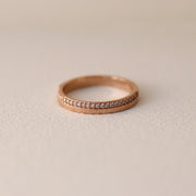 Picture of 3mm flat half eternity diamond wedding