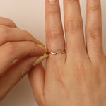 Load image into Gallery viewer, Picture of flat wavy ring zig zag ring ripple ring
