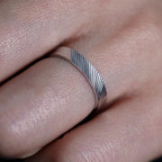 Picture of diagonal diamond cut eternity ring 14k