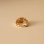 Load image into Gallery viewer, Picture of dome ring 14k gold dome ring 14k solid
