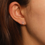 Load image into Gallery viewer, Picture of taurus zodiac sign diamond earring
