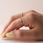 Load image into Gallery viewer, Picture of flat wavy ring zig zag ring ripple ring
