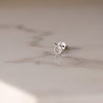 Load image into Gallery viewer, Picture of taurus zodiac sign diamond earring
