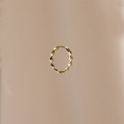 Picture of twist circle hoops circle huggie hoops