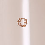 Load image into Gallery viewer, Picture of bead hoops 14k gold alternating bead
