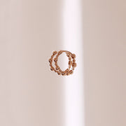 Picture of bead hoops 14k gold alternating bead