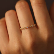 Picture of art deco diamond wedding ring full