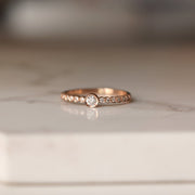 Picture of diamond band ring bezel diamond ring