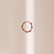 Picture of bead hoops 14k gold alternating bead