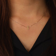 Picture of pineapple charm necklace dainty