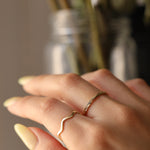 Load image into Gallery viewer, Picture of herringbone eternity ring 14k gold
