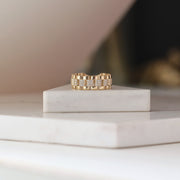 Picture of diamond rolex style ring 14k solid gold