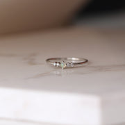 Picture of dainty opal and diamonds ring wedding