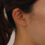 Load image into Gallery viewer, Picture of classic ribbon stud earring present bow
