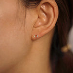 Load image into Gallery viewer, Picture of cancer zodiac sign diamond earring
