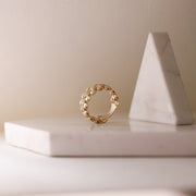 Picture of diamond rolex style ring 14k solid gold