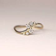 Picture of diamond ring diamond cluster ring