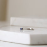 Load image into Gallery viewer, Picture of natural blue sapphire solitaire ring 4
