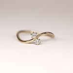 Load image into Gallery viewer, Picture of diamonds ring double diamond ring twin
