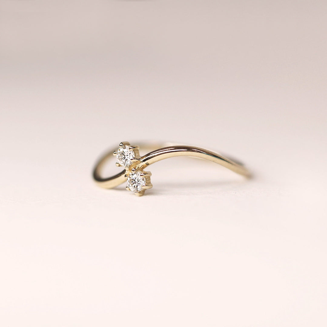 Picture of diamonds ring double diamond ring twin