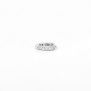 Picture of diamond huggie earrings 8mm diamond hoop