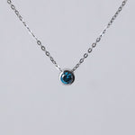 Load image into Gallery viewer, Picture of blue diamond necklace blue diamond
