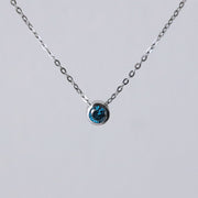 Picture of blue diamond necklace blue diamond