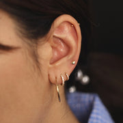 Picture of 14k heart stud earrings heart studs