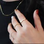 Load image into Gallery viewer, Picture of chain ring 15mm 14k gold soft chain ring
