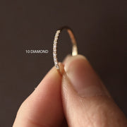 Picture of wedding band diamond ring minimalist