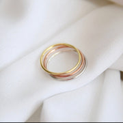 Picture of 14k solid gold 1mm band wedding band