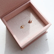 Picture of 14k heart stud earrings heart studs